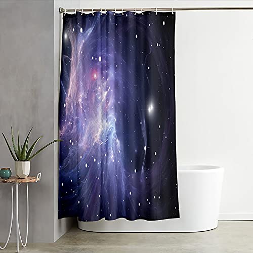 Rideau de douche nébuleuse polyester pour une ambiance relaxation sous la douche