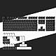 LQXQ Low-Profile-Tastenkappen, 143 PBT Tasten Tastatur, ANSI US/ISO UK Tastenkappen für 60%, 65%, 75%, 80%, 100% Mechanische Tastatur, Schwarz
