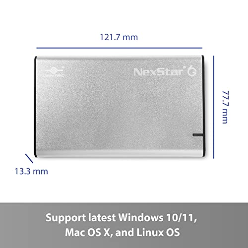 Carcasa Vantec NexStar 6G USB 3.2 para Disco 2.5” SATA III miniatura 6