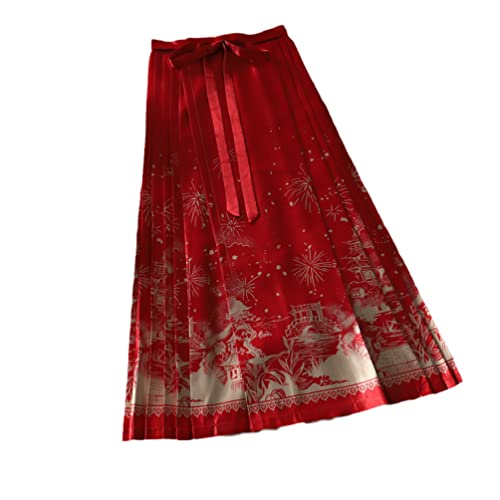 Jupe hanfu chinoise rétro pour un look d'été élégant au quotidien
