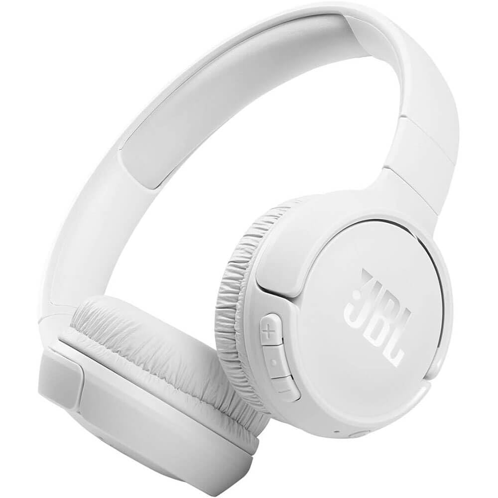 JBL JBLT520BTWHTAM-Z Tune 520BT Wireless on-ear Headphones, White - (Renewed)