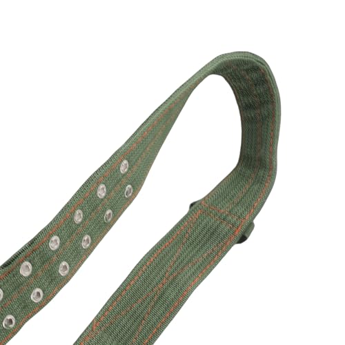 Kuhhalsband, Verstellbares 4-lagiges Canvas Kalbskragen Krawatte Rinderhalsband Halsband mit 2 Reihen Metallschnalle für Pferdeschaf Rinder(#2)