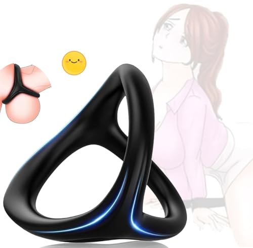 QiKKago Schwarz Silikon Widerstandstraining Zubehör, leicht und kompakt, mit dreieckigen Griffen für zu Hause oder im Fitnessstudio Geschenk-Q