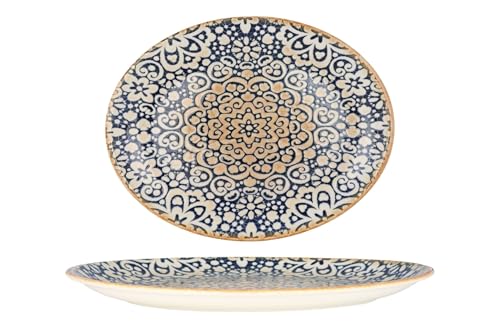 Platos Bonna de porcelana 31x24 cm set 2 miniatura 1