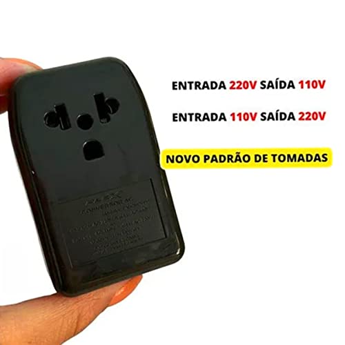 Conversor De Voltagem 220v/110v Auto Transformador 110v / 220v Potência De 50w Para Tomada De Parede