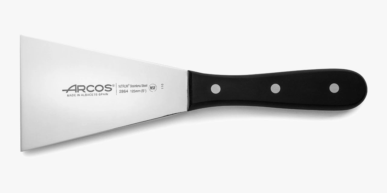 Arcos Cuchillo Chef Acero Inoxidable. Cuchillo cocina para cortar y pelar alimentos pequeños. Mango ergonómico polioximetileno y Hoja 120 mm. Serie Universal. Color negro. — view 48