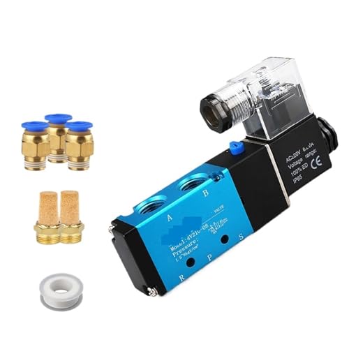 Électrovanne 5/2 monostable 4V310-08 haute précision avec bobine AC220V robuste - 3