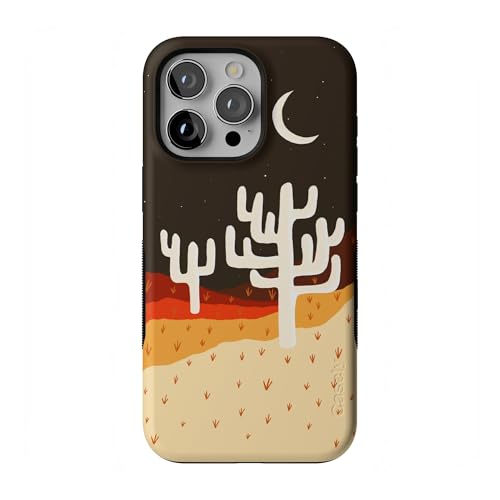 Casely iPhone 15 Pro Max Case | Desert Nights | Cactus Colorblock | Bold Protective Design | Compatible with MagSafe