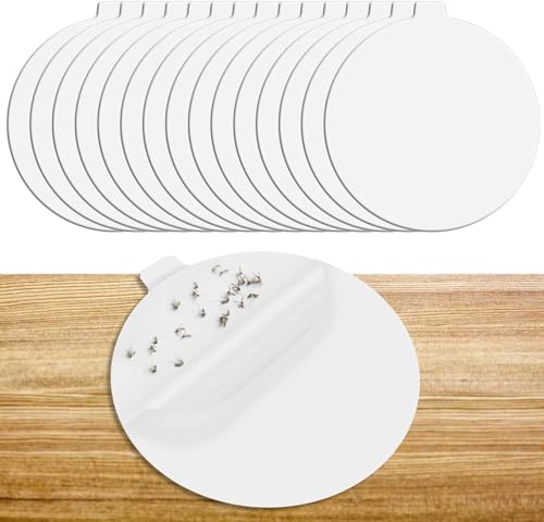 KJOET 24個入り ノミ取り ネバネバドーム 粘着シート ノミトラップ 捕虫器 効果 捕虫粘着シート 虫誘導 害虫駆除 ノミ駆除 安全無害 ノミ退治 無毒無臭 使いやすい ハエ取り紙 ダニ取りシート 虫取り 粘着シート 粘着トラップ 害虫捕獲粘着紙 害