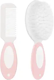 Escova E Pente Baby - Rosa, Buba, Rosa