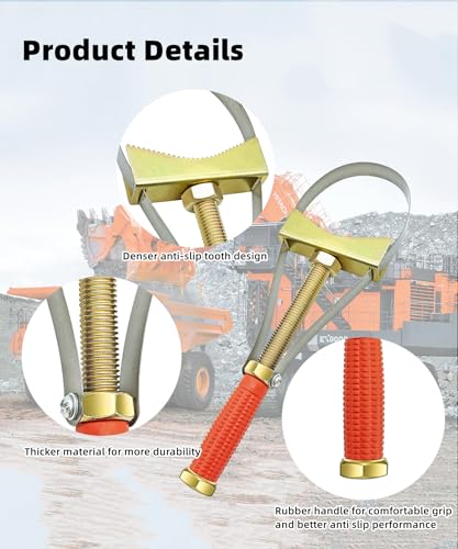 Image of Heavy Duty Oil Filter Wrench,Adjustable Oil Filter Removal Tool Fits for larger size oil filters,Fits for larger vehicles,large truck /large tractor /Excavators etc