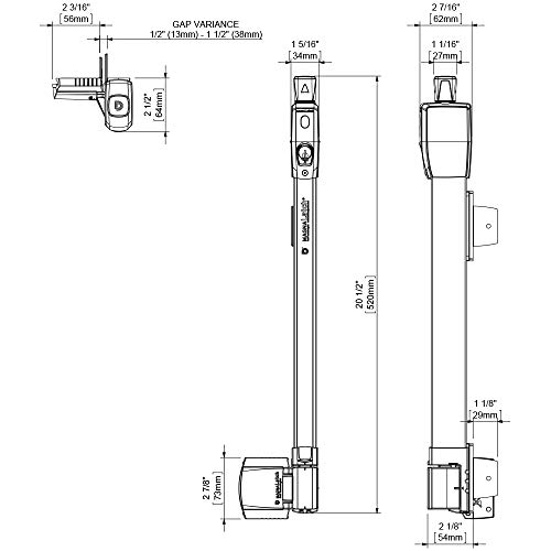 D&D Technologies Ml3Rpk Magnalatch Round Post Adapter Kit, For Top And Vertical Pull Safety Gate Latches #TOP4