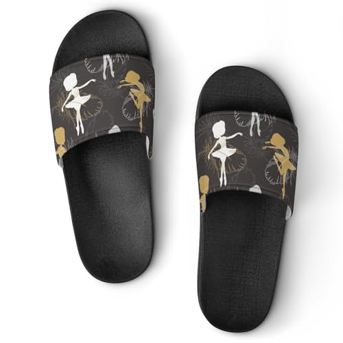 Sandales chaussons de maison slide claquettes femme du ballet bain et douche