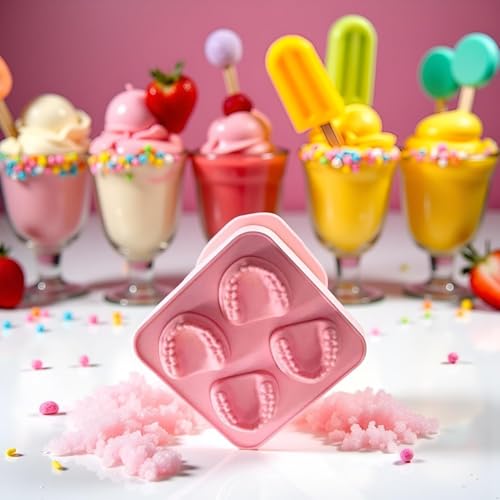 Moldes de silicona para hielo forma dientes set 2 pcs miniatura 6