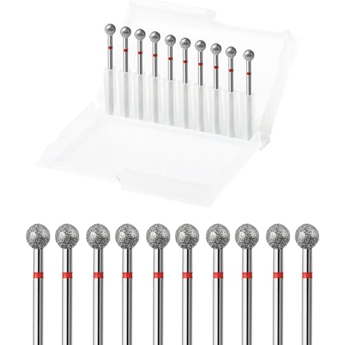 10pc Safety Ball Cuticle Bits