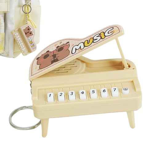 Mini porte-clés de piano, gadget d'apprentissage de la musique, porte-clés mini instrument de piano – pour adolescents, adultes, femmes, étudiants, sac à...