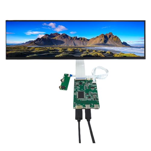 Image of VSDISPLAY 14.5'' 2560x720 2K LCD Screen with USB-C LCD Driver Board | for DIY Game PC Work Bar Display Panel