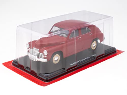 OPO 10 - Collectible miniature car 1/24 compatible with WARSZAWA M20-1951 - ELC908, Red - Image 3
