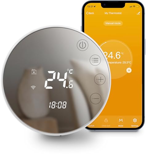 Beok WIFI Verwarmingsthermostaat, Tuya Slimme Thermostaat