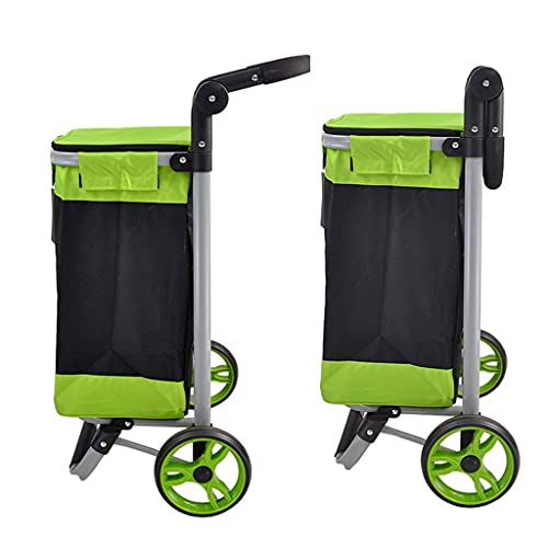 YGCBL Multifunktionaler Einkaufswagen, Einkaufstrolley, zusammenklappbarer Einkaufskorb, Einkaufskorb, Einkaufskorb… – Bild 5