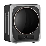 Zynkez Portable Clothes Dryer, 110V Electric Compact Laundry Dryer with Stainless Steel Tub for Apartments, Dorms, RVs (Grey)