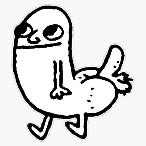 Dickbutt Sticker Vinyl Bumper Sticker Decal Waterproof 5'