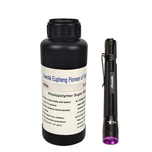 Aventik Eupheng 3D Rapid Resin LCD UV-Curing Resin 405nm Standard Photopolymer Resin for LCD 3D Printing (White 500g)