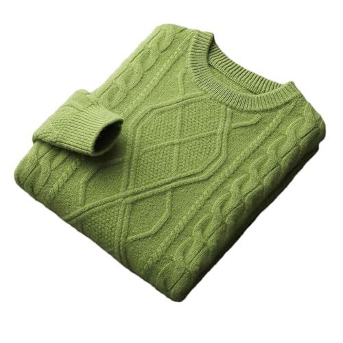 Men's Pullover Sweater Thicken O-Neck Textured Solid Warm Plus Size Knit Sweaters Tops