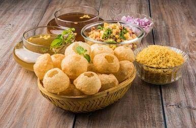 Image of Shareat pani puri ready to fry pani puri /golgappa 1kg puri approx (410-420) in packet hygienically made pani puri foochka (pack of 1)