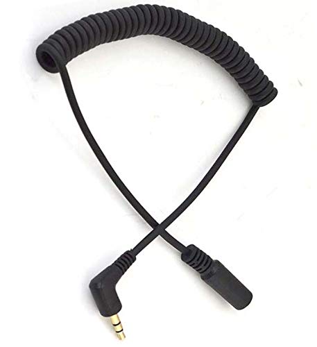 Cable de audio estéreo 3.5mm enrollado de 1 a 6 pies miniatura 4