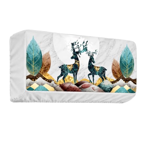 Image of Printed Split Ac Cover Indoor Unit For 1.5 Ton Capacity AC, Inner Unit Ac Cover, All Weather Cover /Attractive Digital Prints /Dustproof /Silken water-resistant Split Ac Cover ( DeerNature )