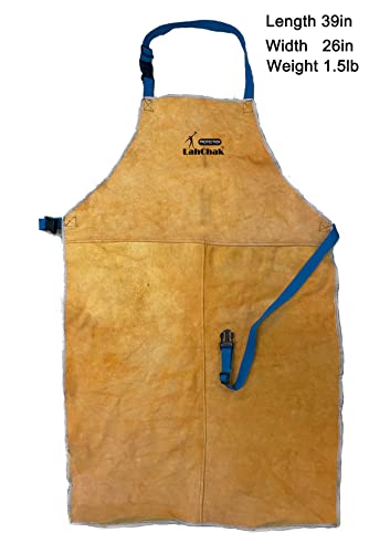 Leather Work Shop Apron, Buckle Straps, Heat & Flame Resistant Heavy Duty Welding Apron #TOP1