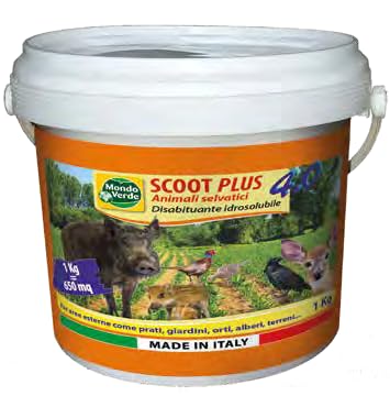 Generico SCOOT 4.0 PLUS ANIMALI SELVATICI 1 KG, repellente per cinghiali, cervi, uccelli, conigli ecc.
