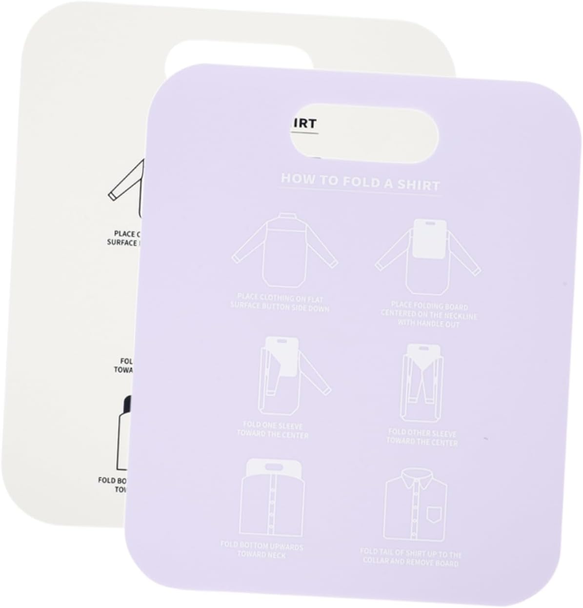 2pcs Clothes Board Stand Clothes Organizer Tee Shirt Folder Flip Fold Adult Doblar Double Clothes Rack Shirt Folder Board Shirt Packing Board Tarvel Dryer Dobrar Device Liners Pp