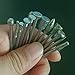 Luo ke 18 Pcs Assorted Diamond Burr - 1/8 Inch Shank Diamond Burs Stone Carving Bits for Dremel Rotary Tools
