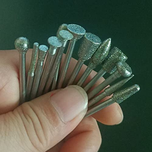 Forets de meulage diamant durables pour outils rotatifs, gravure sur verre nette - 5