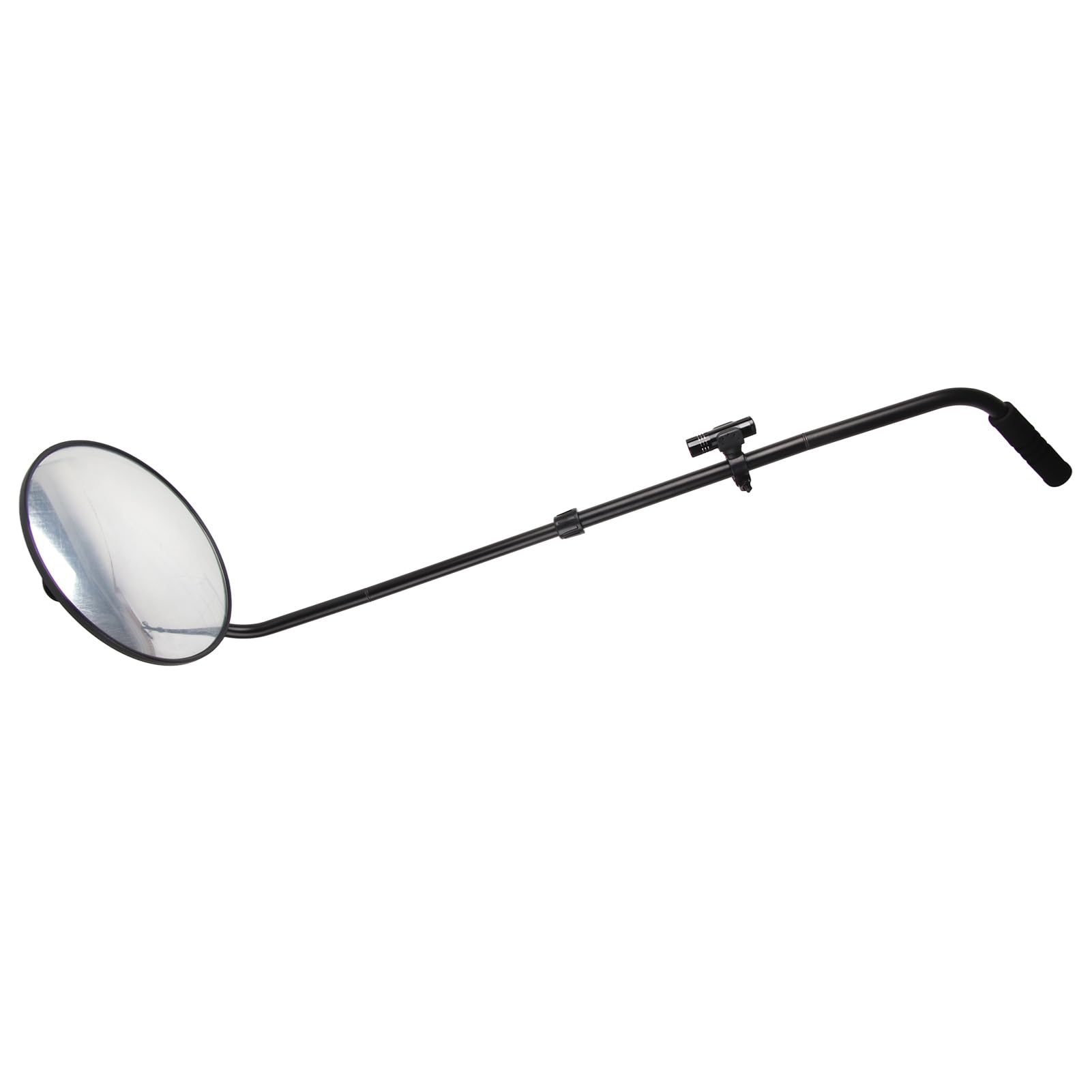 Cocoarm Espejo de Inspección Debajo del Automóvil con Luz LED Espejo de Seguridad Convexo Acrílico Telescópico de ángulo Ajustable de 12 Pulgadas 35.4 a 47.2 Pulgadas para Puntos de Control Aduanero