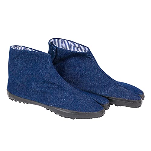 Japanese tabi sandals Japanese jika tabi shoes sneakers Men's Women's Denim Indigo Size S