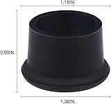 Vicloon Silikon Kronkorken, Weinflasche Caps/Bier Sealer Abdeckung Wiederverwendbar, für Wein, Champagner, Bier, Kohlensäurehaltige Getränke - 6 Stück, Schwarz