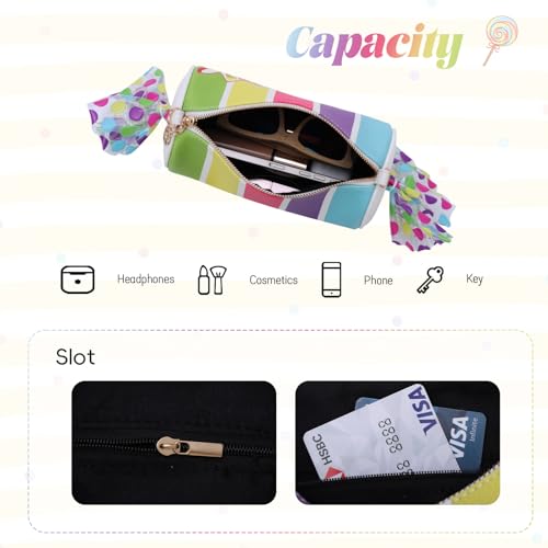 Oweisong Candy Purse for Women Novelty Unique Handbag Cute Fun Shape Rainbow Shoulder Crossbody Bag Smart4