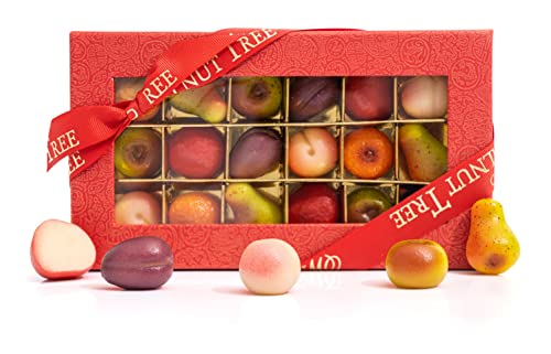 Walnut Tree – Marzipan Fruits Gift Box – Made from Real Almonds – Handpacked in the UK – Great Taste Award Winner – Suitable for Gluten-Free Diets – Luxury Gift Selection, Birthday, Anniversary, 190g
