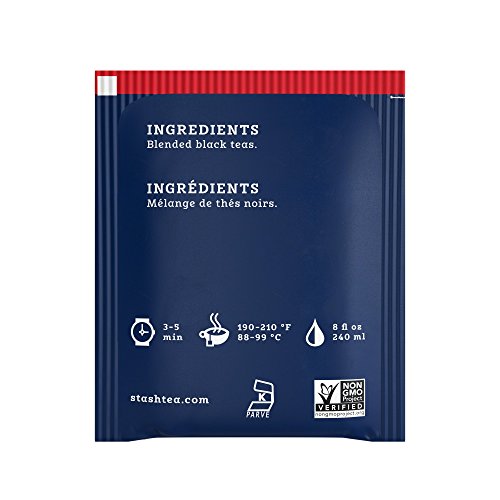 Image of Stash Tea English Breakfast Black Tea, 6 Boxes of 30 Tea Bags Each (180 Tea Bags Total)