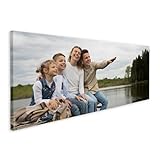 Print Maniacs Personalised Birthday Gifts for Women - Photo Canvas With Customised Image - Panoramic Wall Art