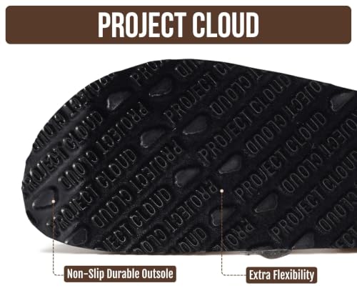 Image of Project Cloud 100% Genuine Leather Moccasin Style Clogs for Women - Memory Foam and Water Resistant Mules Slip On Non-Slip and Durable Clogs Casual Shoes for Women Footwear (Carline)