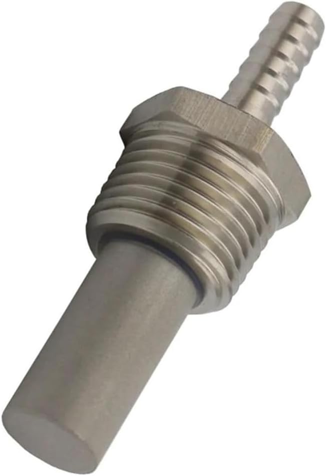 Home Brewing Stainless Steel Inline Oxygenation Diffusion Stone - 0.5 & 2 Micron Carbonation Stone for Beer Fermentation(0.5 Micron)