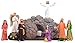 1home Religious Eight Piece Resin Figurine Resurrection of Jesus Christ Statue Set Decoration