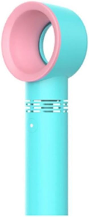 Crewell Portable USB Rechargeable Bladeless Fan Handheld Mini Cooler No Leaf Fan with 3 Speed Level