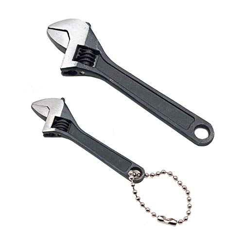 Mini Wrench Universal Adjustable Wrench Multifunction Mini Wrench Jaw Spanner Quick Metal Repair Portable Hand Tool (2.5 Inch, Silver) #TOP3