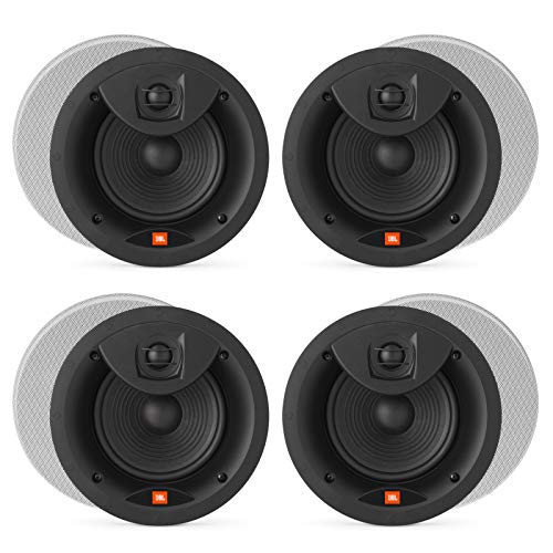 JBL LAE6C 6.5" in-Ceiling Speakers 2-Way Frameless Design with White Magnetic Grille