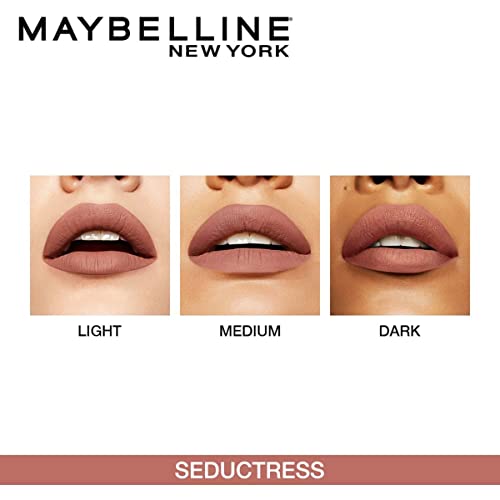 Image of Maybelline New York Liquid Matte Lipstick, Long Lasting, 16hr Wear, Superstay Matte Ink, 65 Seductress, 5ml